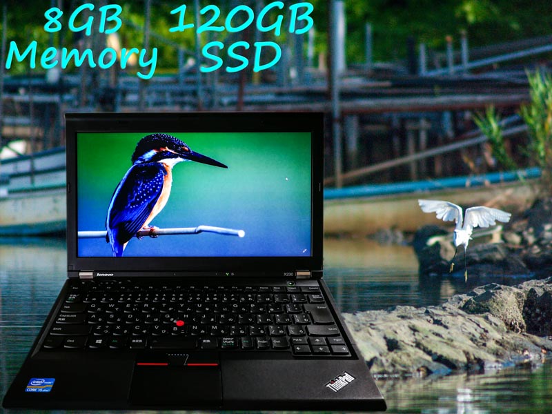 Lenovo ThinkPad X230 (新品SSD) i5  8GB SSD(120GB)  12.5(1366×768)  BatteryTime(4h20m)  Keyboard Light  Win10