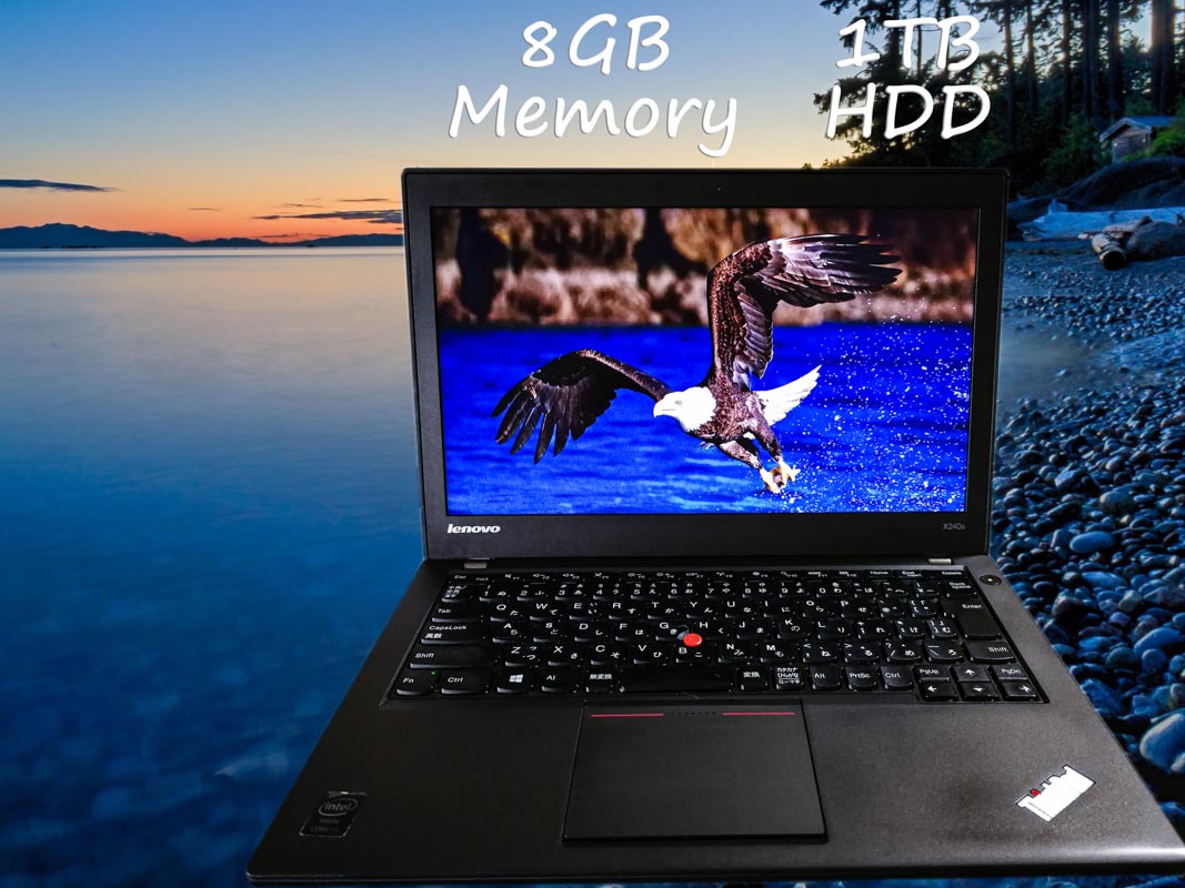 Lenovo ThinkPad X240s (大容量HDD) i5 8GB HDD(1TB)  12.5(1366×768)  TwinBatteryTime(8h7m) Win10 Option(240GB M.2  SSD)