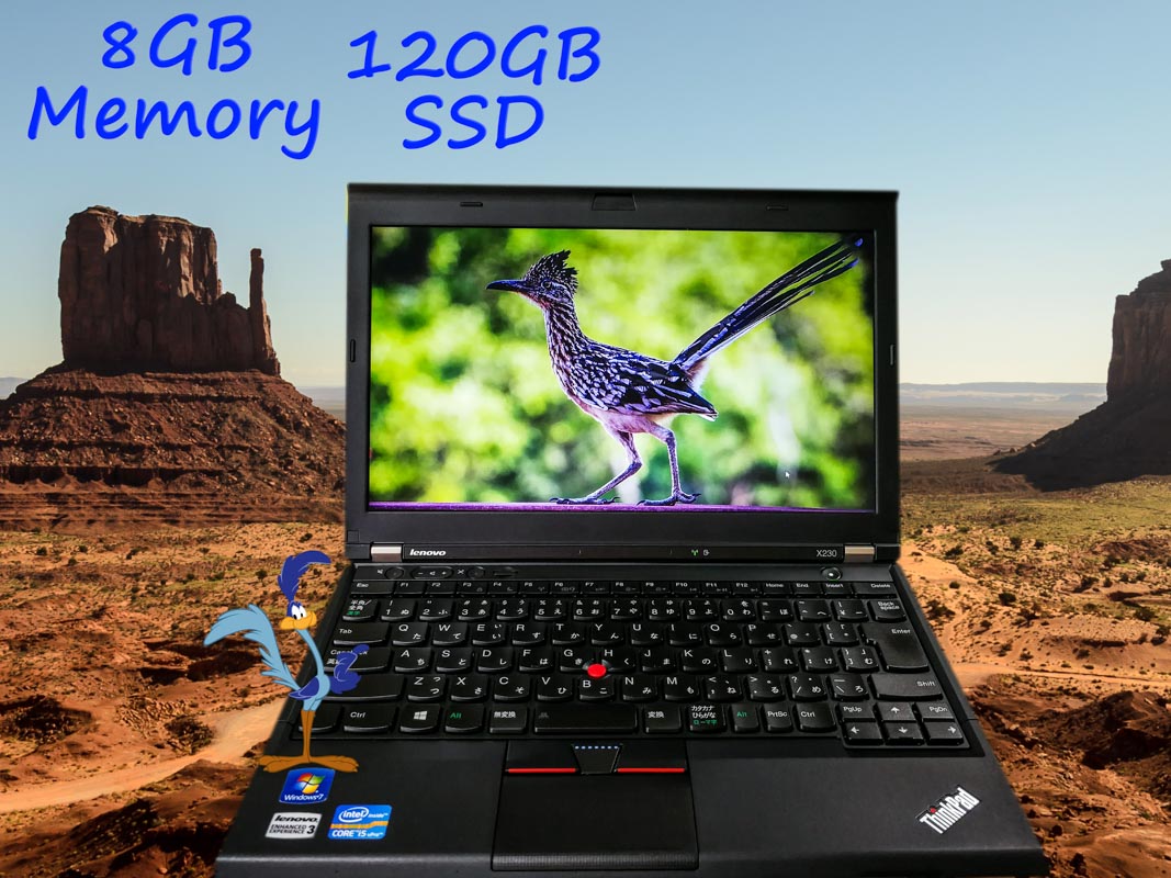 Lenovo ThinkPad X230 (新品SSD) i5  8GB SSD(120GB)  12.5(1366×768)  BatteryTime(4h50m)  Keyboard Light  Win10