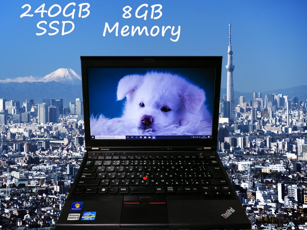 Lenovo ThinkPad X230 (新品SSD) i5  8GB SSD(240GB)  12.5(1366×768)  BatteryTime(6h10m)  Keyboard Light  Win10