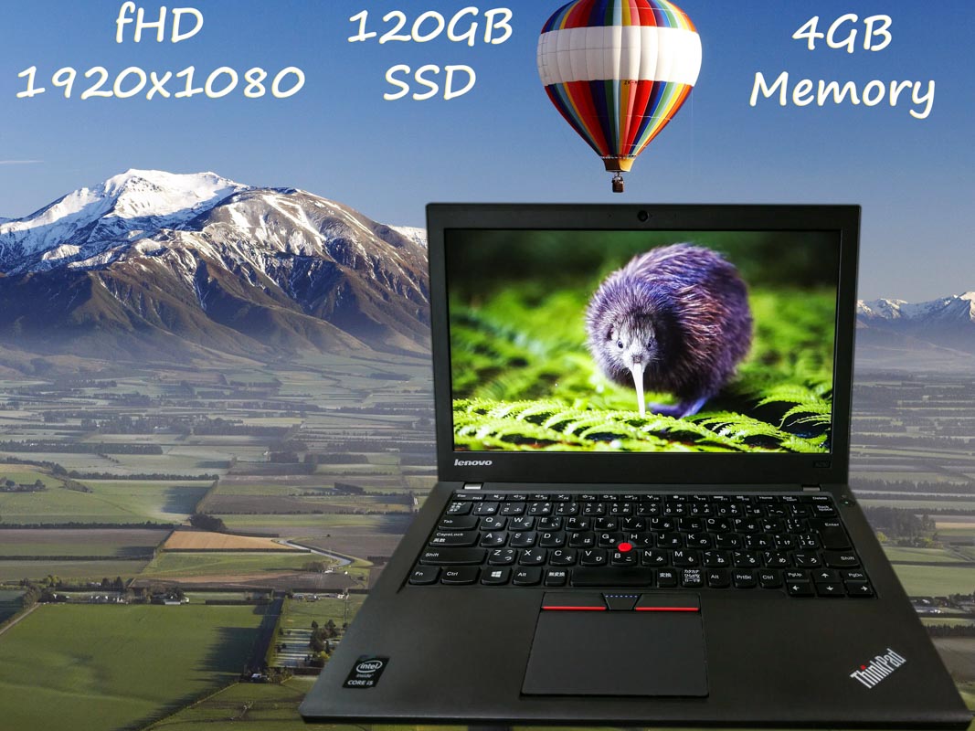 Lenovo ThinkPad X250 (新品 fHD 高解像画面)i5 4GB SSD(120GB) 12.5(1920×1080)  TwinBatteryTime(7h54m)Win10  オプション(8GB,大容量SSD)