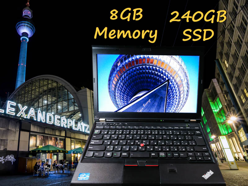Lenovo ThinkPad X230 i5 8GB (新品SSD) SSD(240GB)  12.5(1366×768)  BatteryTime(4h51m)  Keyboard Light Bluetoothマウス  Win10