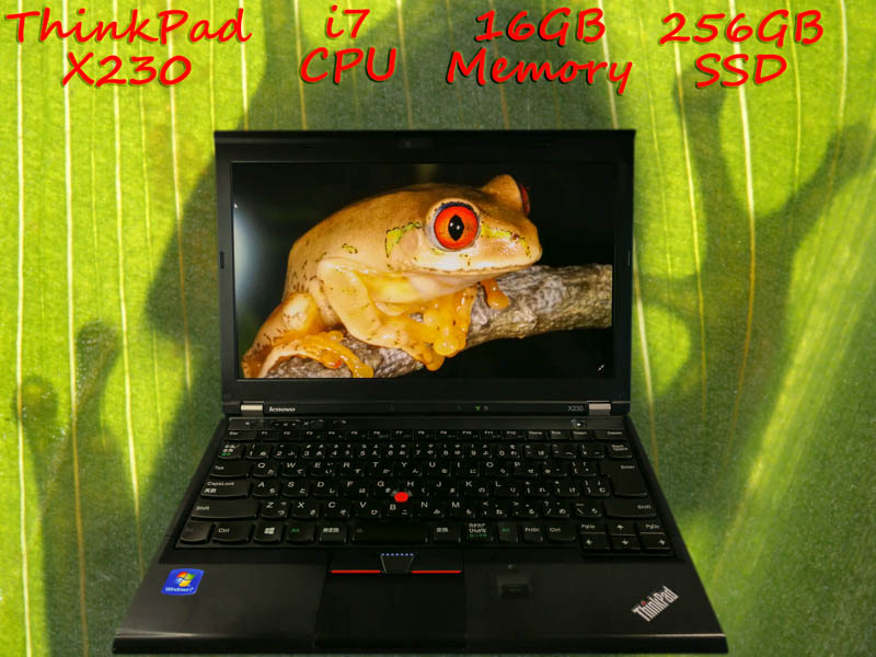 Lenovo ThinkPad X230 i7 16GB SSD(256GB) HD IPS 12.5 (1366×768)  BatteryTime(8h0m) Win10 オプション(ドコモSimフリー)