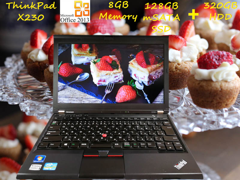 Lenovo ThinkPad X230 i5 8GB  SSD(mSATA  128GB)+HDD(320GB) 12.5(1366×768)  BatteryTime(8h30m) Win10 Office 2013