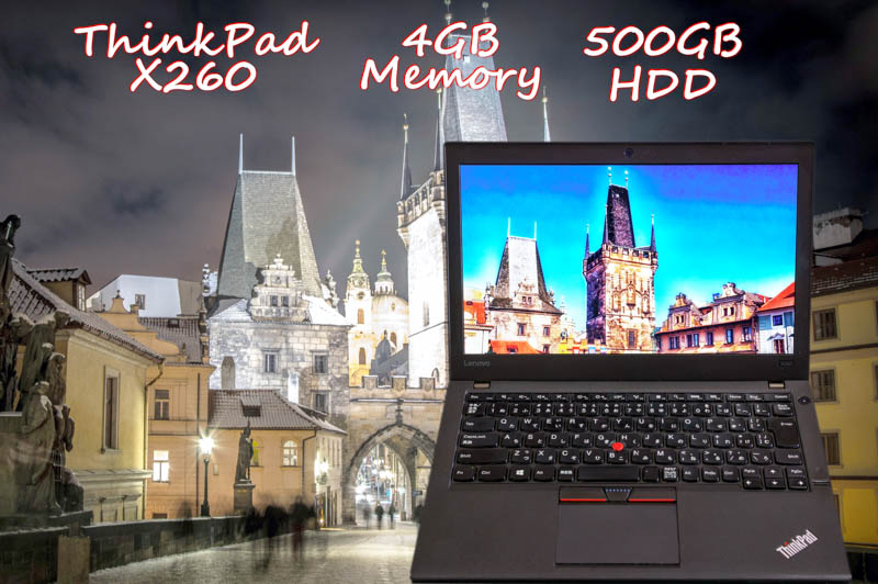 Lenovo ThinkPad X260 i5(6300U) 4GB HDD(未使用 7200prm  500GB) 画面(HD 12.5)  バッテリ(1基 7h12m)カメラ  Bluetooth 指紋  Win10