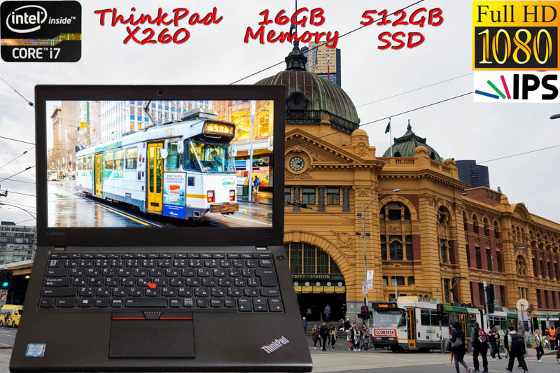 Lenovo ThinkPad X260 i7(6500U) 16GB SSD(512GB) 画面(新品 fHD IPS 12.5 1920×1080) バッテリ(2基 5h45m)カメラ Bluetooth  新品光るキーボード  Win10