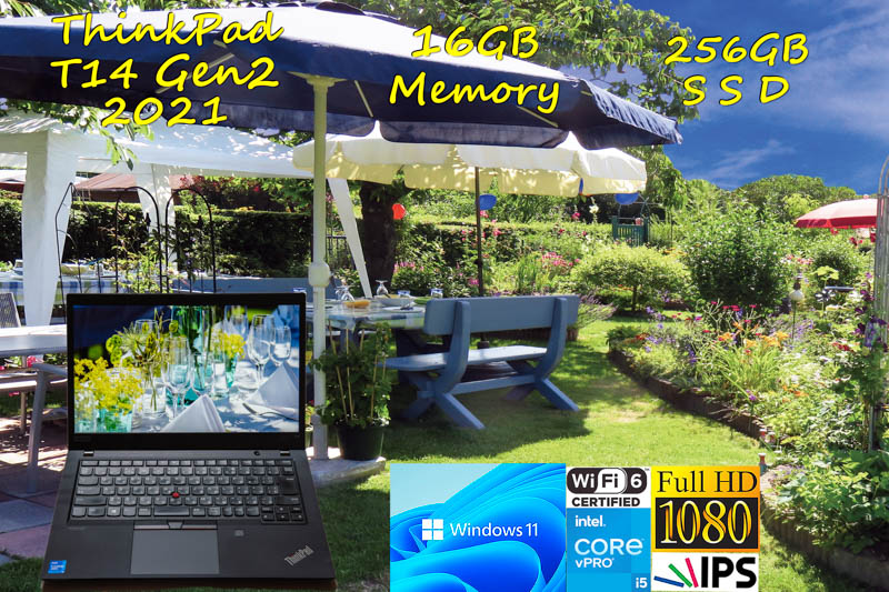 難あり ThinkPad T14 Gen2 2021 i5-1145G7 16GB, 超高速 256GB SSD, 明るく鮮明な画面 fHD IPS, Wi-Fi 6 有線LAN Bluetooth, Windows11/10